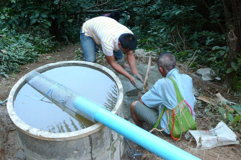supply water reach tank ram pump