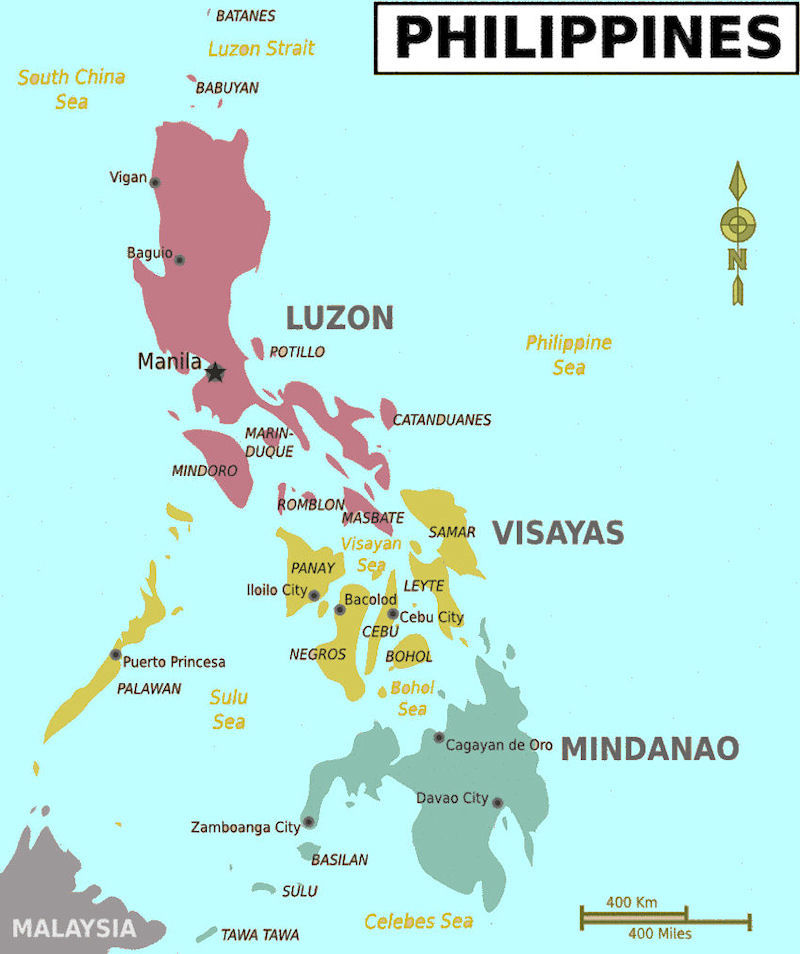 map of Phillipines