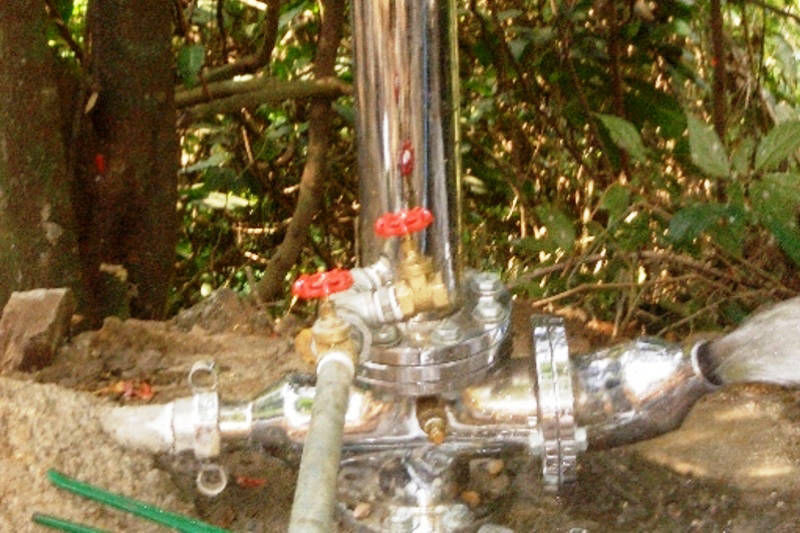 operating ram pump 2 inch waste valve